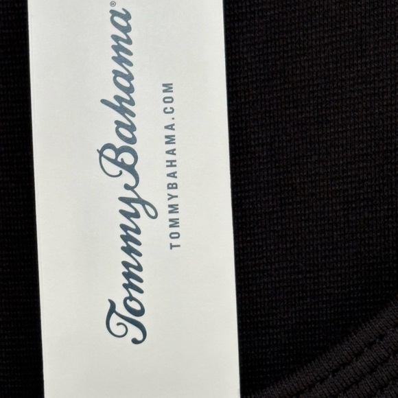 NWT Tommy Bahama Drapey Ponte Sleeveless Black Tank Midi Dress Large - Picture 10 of 15